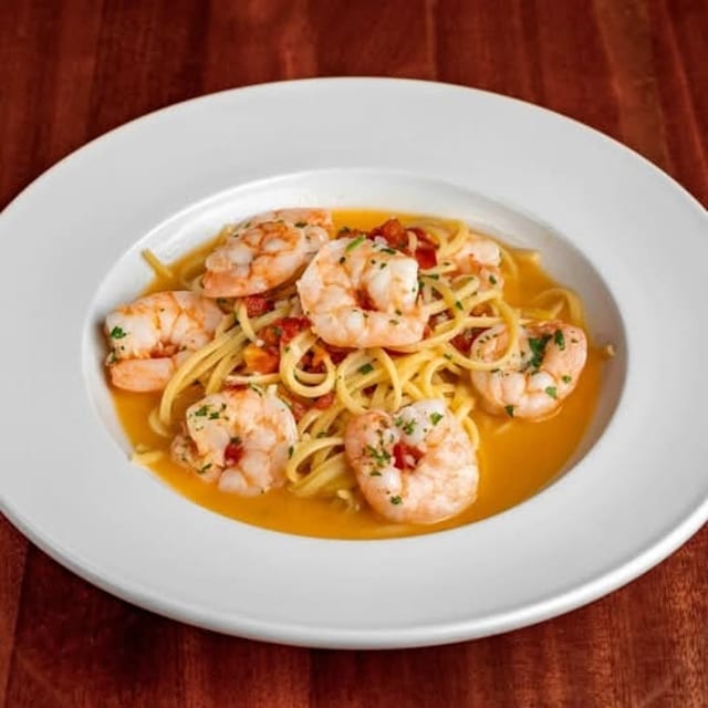Shrimp Scampi Pasta.